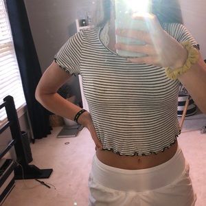 striped crop top
